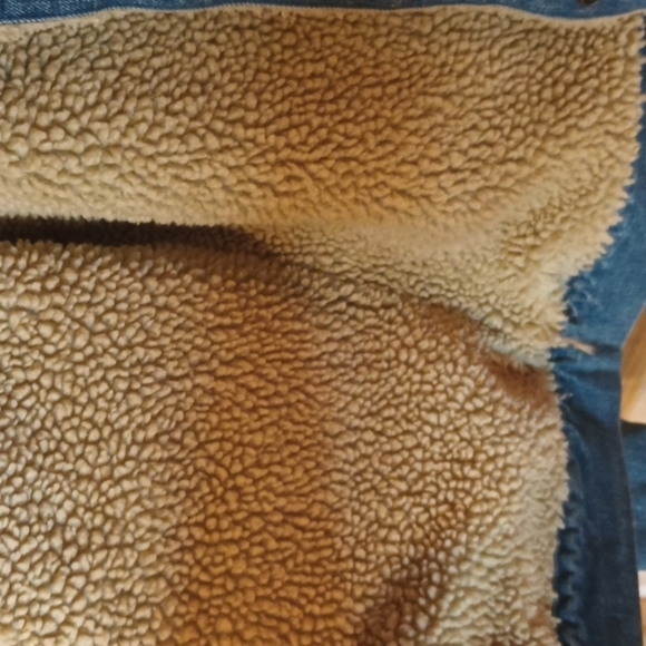 Vintage American Eagle Sherpa lined Jean Jacket M - Picture 5 of 8